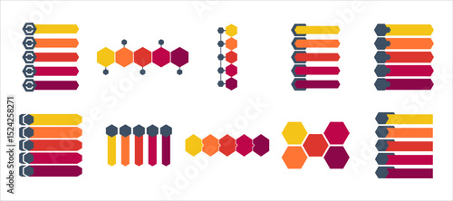 Five Point Hexagonal Infographic

