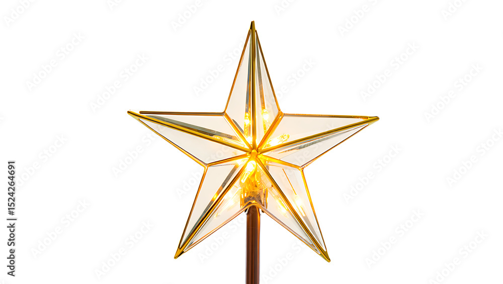 Obraz premium Star christmas tree topper christmas, christmas-tree, snowman christmas, gifts christmas, abstract, background, ball, bell, bow,, photo background, images, pIlluminated Star Christmas Tree Topper