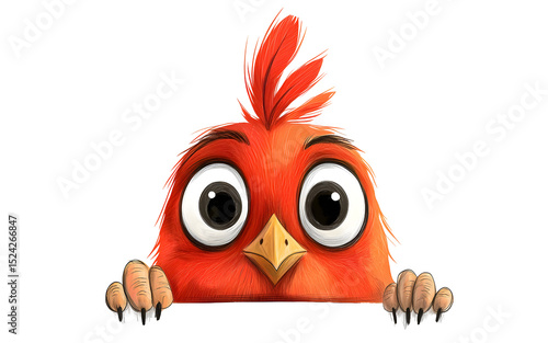 Cute Cardinal illustration for Switch Board Sticker, Beautiful Animal Transparent Switch Board Sticker for Home Decoration