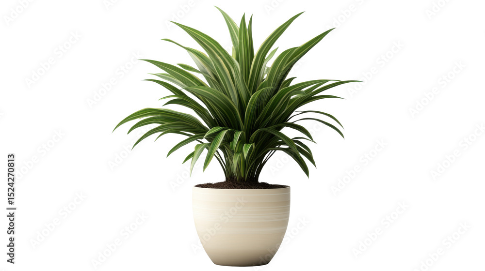 Palm Tree Plant in Decorative Pot Isolated on White Background Palm Tree Plant in Decorative Pot Isolated on White Background