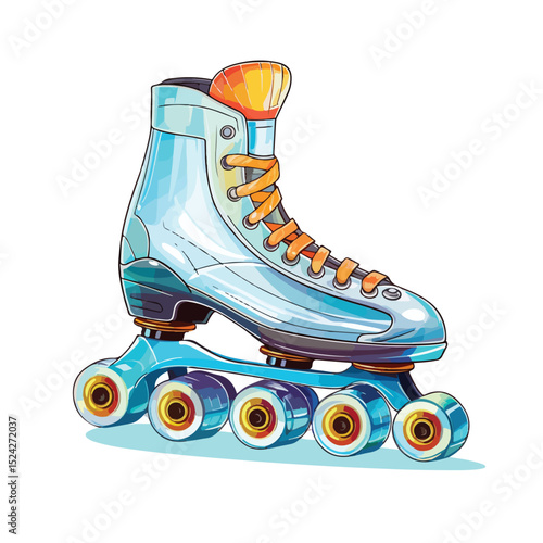 Professional Ice Roller Skate Sport Equipment Vector Image for Sporting Goods Business
