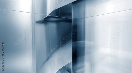 Wallpaper Mural Abstract blue architectural glass modern design Torontodigital.ca