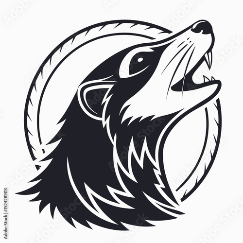 Wallpaper Mural Professional raccoon head design element, isolated cutout, transparent background Torontodigital.ca