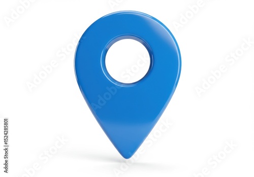 Free Download 3d blue map pointer icon isolated on white background - GFXLoad