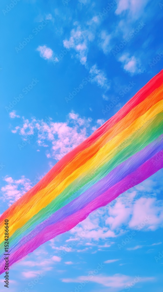 Obraz premium pride month sky that show the color of pride month colors of love