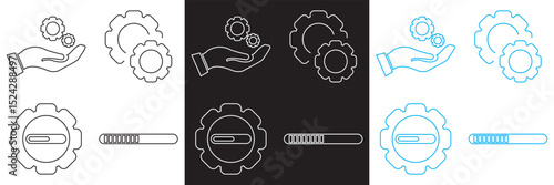 Update, upgrade, and install concept icon. Vector pictograms of body organs icon. Vector for websites, mobile interfaces, presentations, banner, visual branding etc. Vector illustration. EPS 10