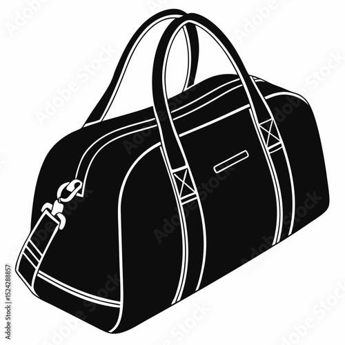 Professional cutout duffel bag image transparent background