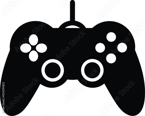 video game controller icon isolated