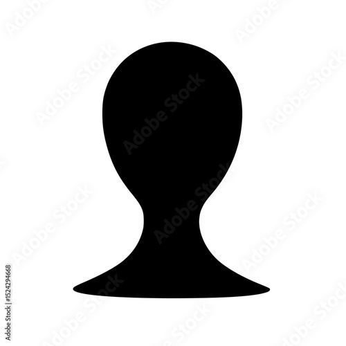 a silhouette of a human head on a transparent background black, head, icon, silhouette , Generative art.
