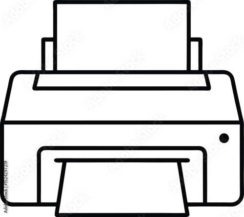 Wallpaper Mural printer icon line art vector illustration on transparent background
 Torontodigital.ca