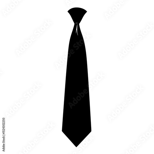 a black silhouette of a necktie on a transparent background black, man, silhouette, tie , Generative art.