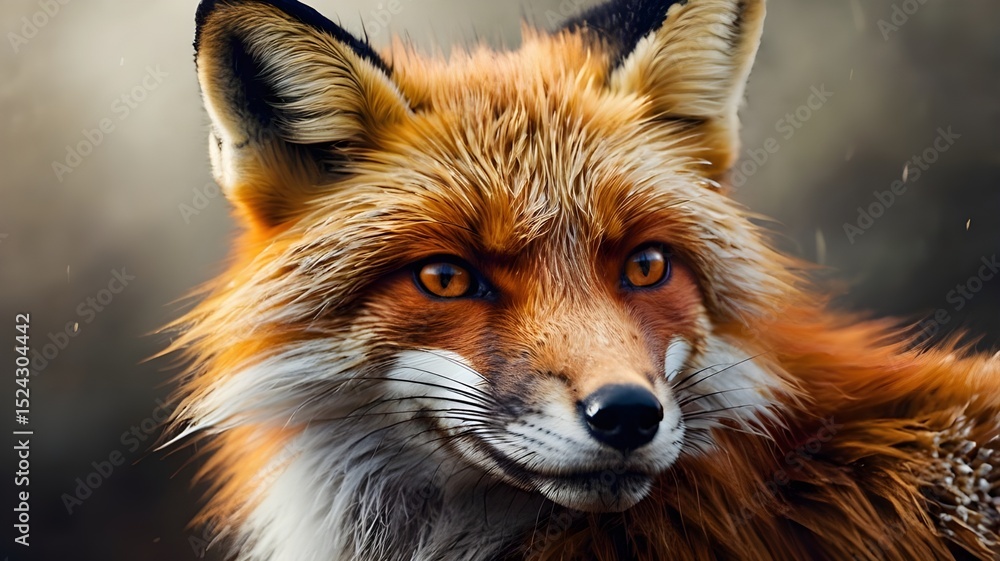 Fototapeta premium red fox portrait