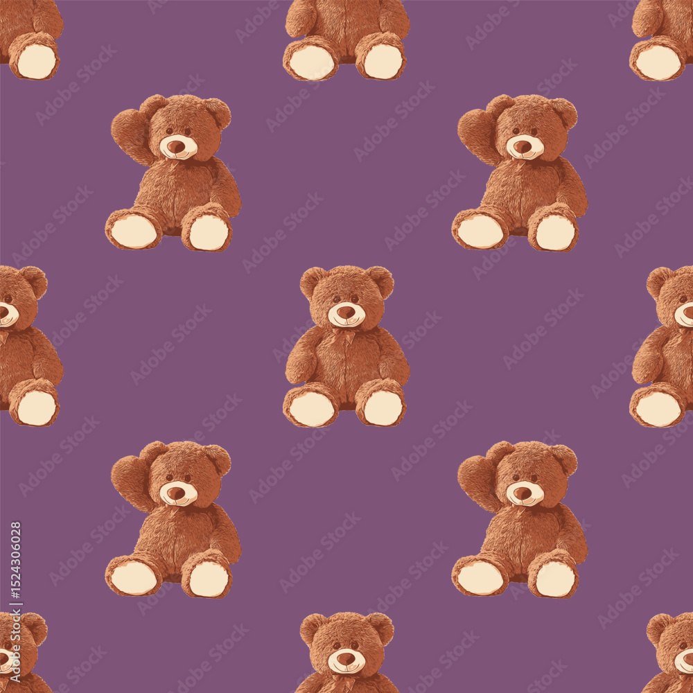 Seamless Teddy Bears Pattern 19 June 2025 Seamless Teddy Bears Pattern 19 June 2025
