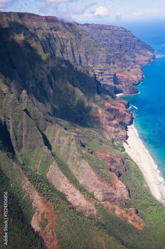 Wallpaper Mural Na Pali Coast from a helicopter Torontodigital.ca