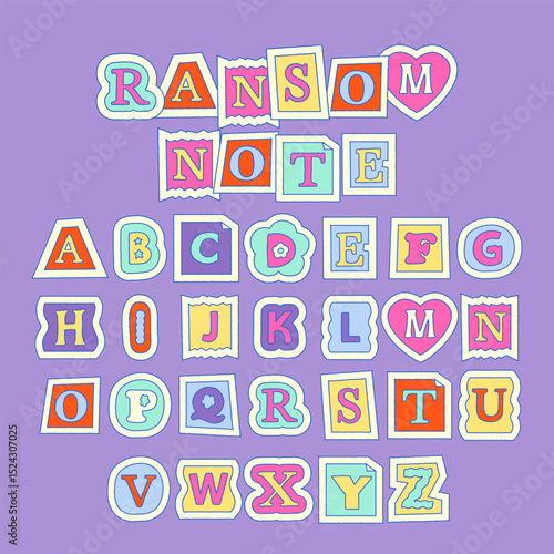 Handdrawn Uppercase Ransom Note Letter