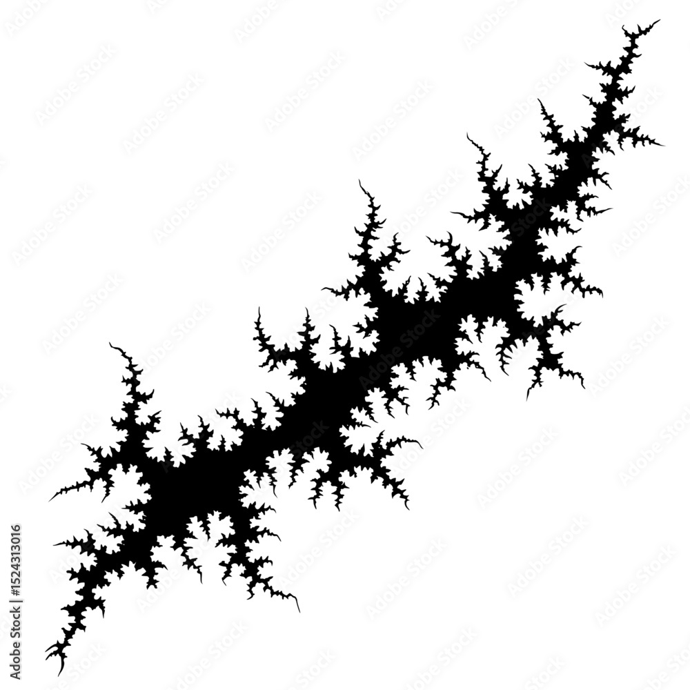 Obraz premium the black silhouette of a tree branches on a transparent background abstract, black, branch, silhouette, tree, tree branch , Generative art.
