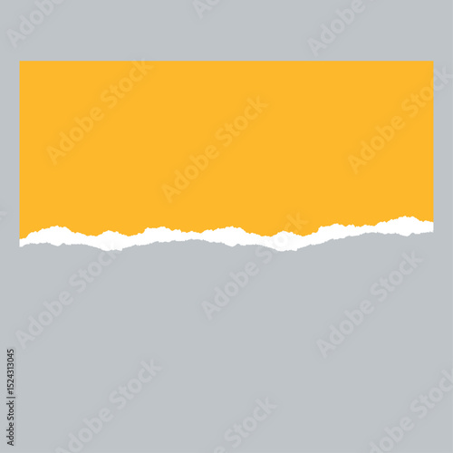 Torn paper yellow design