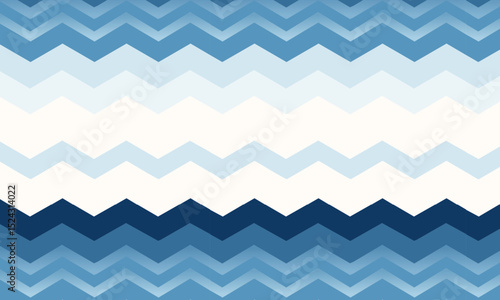 Modern Serene Soundwave Ombre Pattern in Blue and White
