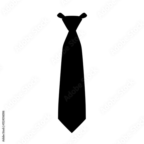 a black silhouette of a necktie on a transparent background black, silhouette, tie , Generative art.