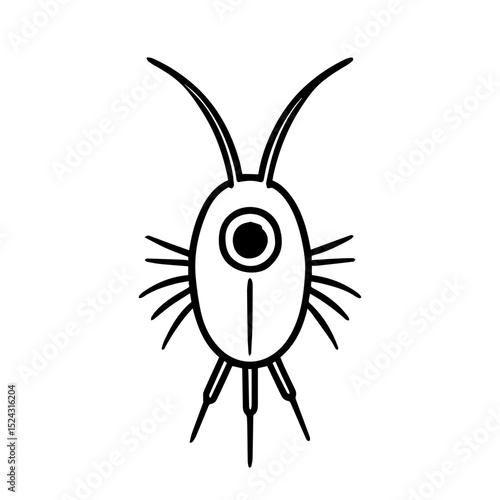 plankton vector realistic line icon on white background
Vector line icon animal, wildlife