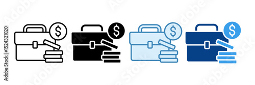 Portfolio Icon Set Multiple Style Collection