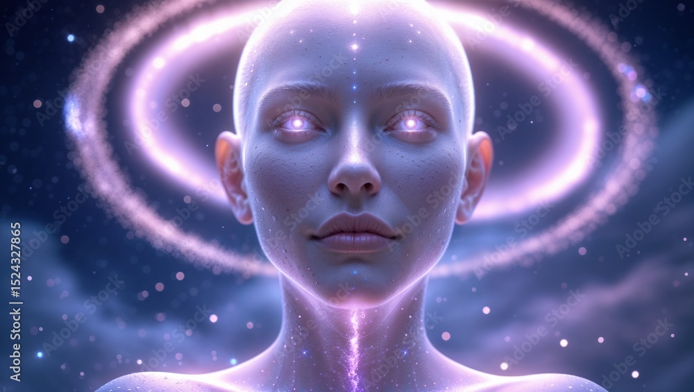 Spiritual Human Figure With Cosmic Energy
Spiritual Human Figure With Cosmic Energy