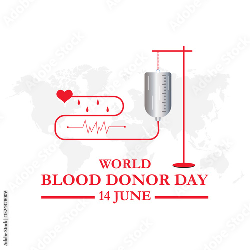 world blood donor day, 14 june, give blood and save life. vector file for blood donor day. 14 june world bloods donor day. World blood donor day is observed every year in june 14. eps file