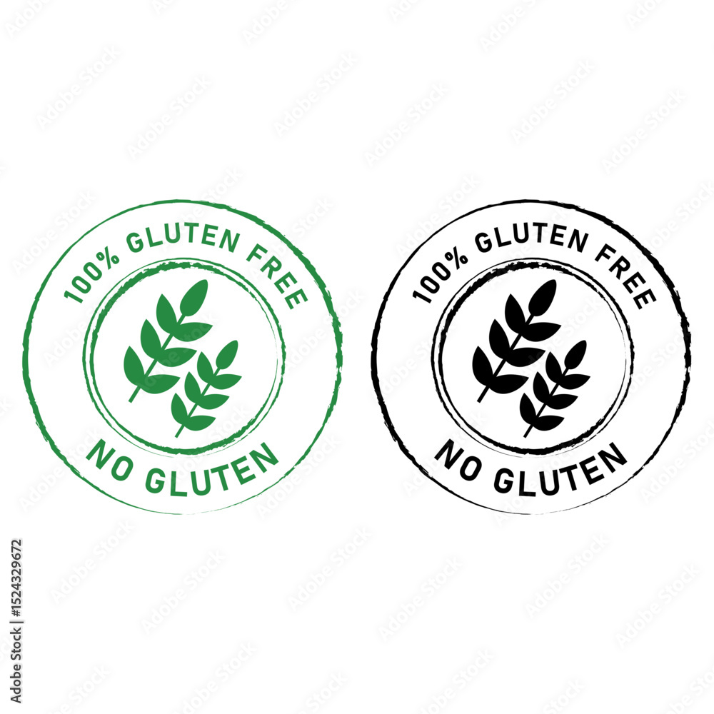 100 PERSENT GLUTEN FREE ICON VECTOR 100 PERSENT GLUTEN FREE ICON VECTOR