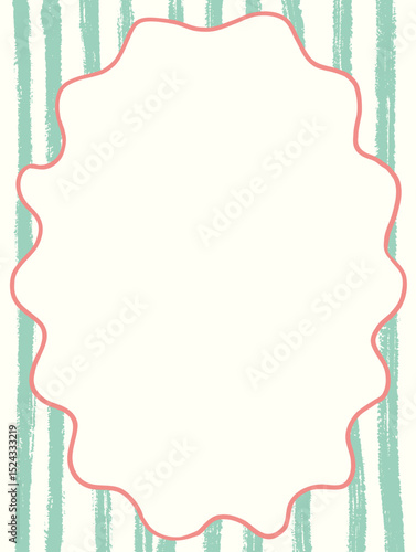 Vintage hand drawn frames with curve lines in whimsical Mediterranean. Minimalist La dolce vita Italian style rectangle border and Vector elegant minimalist line art borders for poster,banner,wedding 