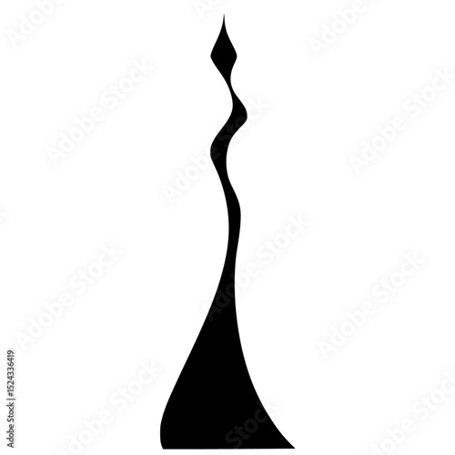 a black and white silhouette of a woman in a long gown abstract, black, design, dress, gown, long, silhouette, woman , Generative art.