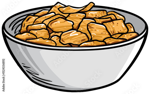 bowl of cornflakes cereal