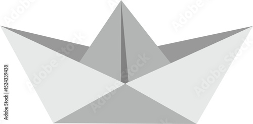 papper boat vector 