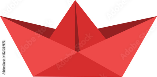 papper boat vector 