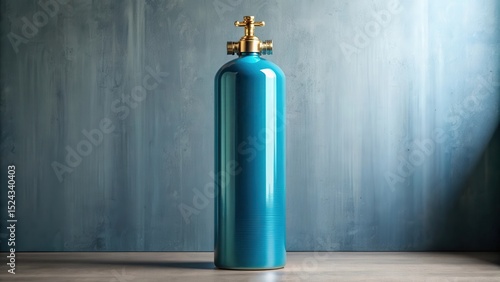 Compressed gas cylinder for oxygen, industrial equipment