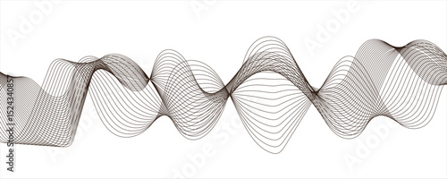 Abstract modern maroon, white waves and lines pattern template. Frequency sound wave lines and technology background,  futuristic template., technological wallpaper. banner, cover.