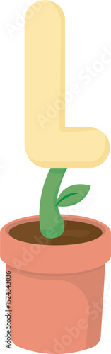 Whimsical Planted Alphabet and Numbers