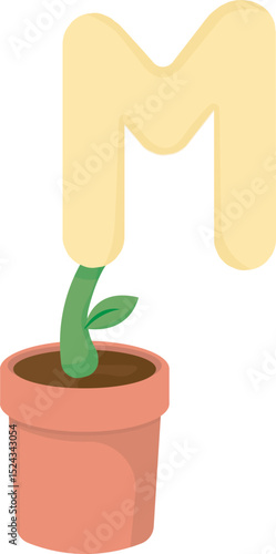 Whimsical Planted Alphabet and Numbers