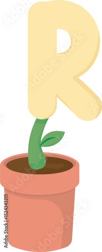Whimsical Planted Alphabet and Numbers