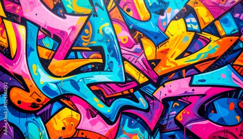 Wallpaper Mural crunchy abstract background, psychedelic illustration Torontodigital.ca