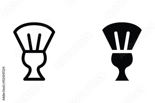 Shaving Brush icon. simple icon. Vector illustration.
