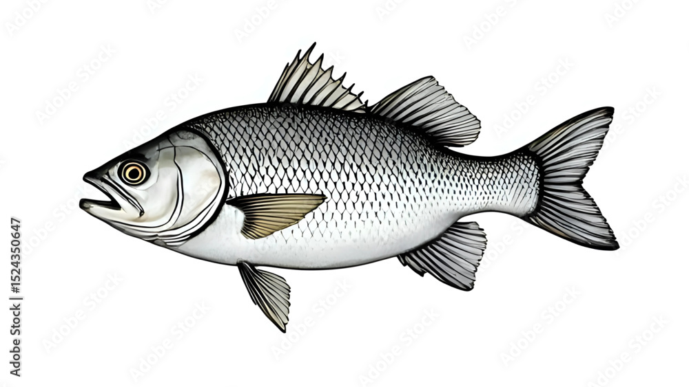Fototapeta premium fish on a white background