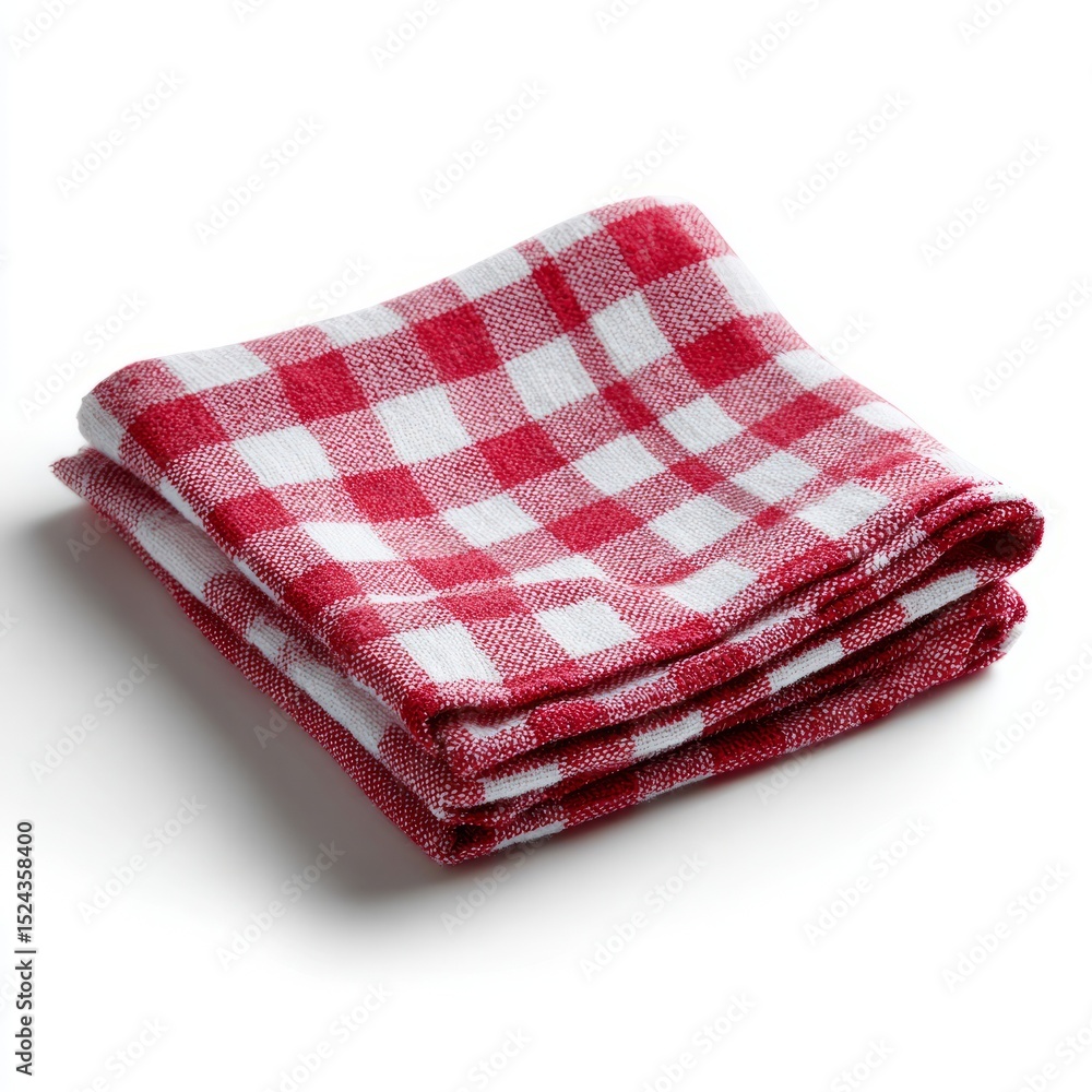 Plaid picnic napkin folds evoke nostalgic summer feasts, Bastille Day flair, retro Americana charm, summertime nostalgia Plaid picnic napkin folds evoke nostalgic summer feasts, Bastille Day flair, retro Americana charm, summertime nostalgia