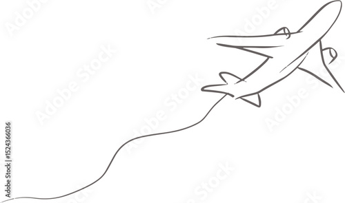High quality photo of airplane go to destination.