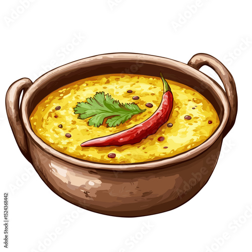 Dal Tadka Yellow Lentil Curry with Chili and Coriander