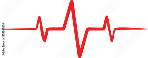 heartbeat, pulse, ECG, EKG, waveform, medical, health, healthcare, cardiology, rhythm, heart, 
