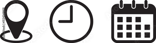 location, time, calendar, schedule, appointment, meeting, clock, date, place, navigation, event, planning, reminder, punctual, management, 