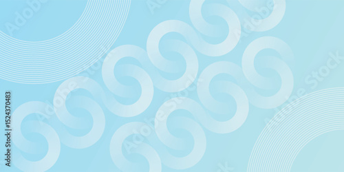 Minimalist abstract modern nice blue glowing geometric lines on dark blue background. Futuristic technology concept