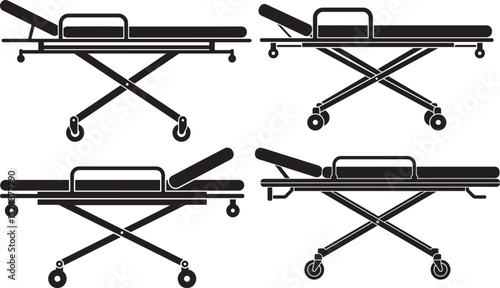Ambulance Stretcher icon vector illustration