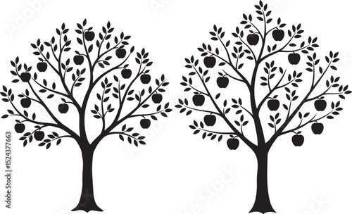 Apple Tree icon vector illustration