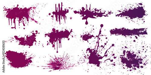 Watercolor pink splash isolated on white background. pink watercolor abstract illustration design. pink watercolor texture pattern artwork.